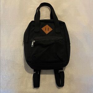 Black Mini Backpack